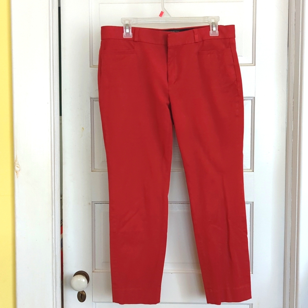 Banana Republic fall rust color crop pants size 10